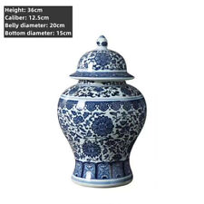 Exquisite Classic Blue and White Lotus Porcelain big Vase Jingdezhen, China 36cm picture
