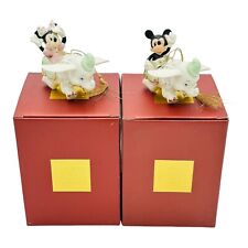 Lenox Disney Mickey & Minnie Soaring With Dumbo Christmas Ornament NEW IN BOX picture