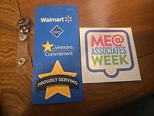 Walmart Sam's Club Veterans Badge Backer No Clip PROP ONLY 