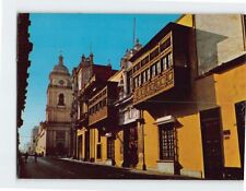 Postcard Colonial Balconies, Saint Peter's Street, Lima, Peru picture
