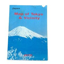 Vintage 1977 Map of Tokyo and Vicinity Japan picture