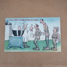 ANTIQUE WWI ARMY POSTCARD BY COLLINS WRITING RARE picture