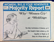Why Women Cry Wedding Equality 1975 Vintage Feminist Lesbian Magazine History picture