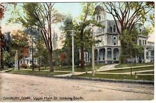 Upper Main St., Looking South, Danbury, Conn.   PC    1908 Postmark picture