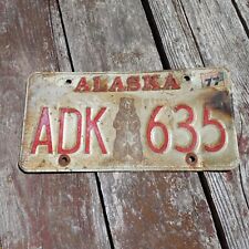 1977 Alaska License Plate - 