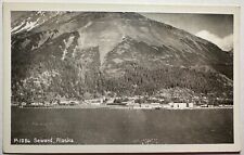 RPPC Seward Alaska Harbor View Postcard picture