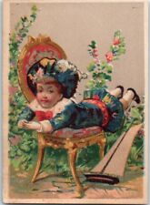 THREE Victorian Cards Children - -E8L-15 picture