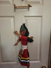 Vintage Nepal Nepalese Traditional  Marionette 2 Sided Puppet RARE SOME FADING picture