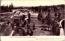 Postcard Elevated View of Point Defiance Park Tacoma WA Washington 1908    G-836 picture