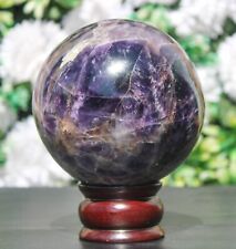 Natural 110MM Blue Amethyst Crystal Stone Meditation Healing Chakra Sphere Ball picture