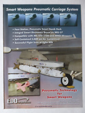 9/2003 PUB EDO SMART WEAPONS PNEUMATIC CARRIAGE SYSTEM USAF BOMB RACK AD picture