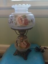 Vintage L&L WMC 1973 Hurricane Parlor 3 Way Electric Lamp Table  16 Inches Tall  picture