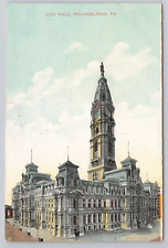 City Hall Philadelphia Pennsylvania PA 1910s Postcard UNP DB picture