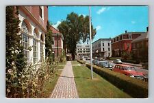 Peterborough NH-New Hampshire, Street Scene of Business Area, Vintage Postcard picture