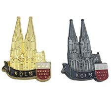 2 pc Koln Dom Germany Metal Fridge Magnet Travel Souvenir Gift Cologne Cathedral picture