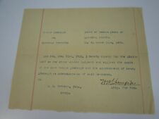 Antique 1899 Attorney Appearance Filing Lycoming County PA Vintage 30142 picture