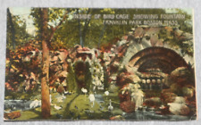 Vintage Postcard: Inside of Bird Cage Showing Fountain, Franklin Park, Boston MA picture