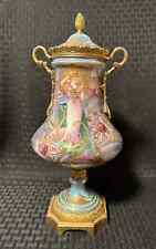 Beautiful French Sevres Style Porcelain Art Nouveau Vase/Urn 12.5”H Signed c1900 picture