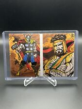 2014 Marvel Premier Dual Panel Sketch Thor Hercules Enchantress By Brian Kong picture