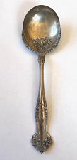 Vintage 1847 Rogers Bros A1 Silverplated Serving Spoon Ornate Floral Scroll picture