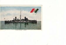 postcard Navy Ship: Italian Cruiser Varese, Flag. Newark, NJ. Pre-1920  (bod picture