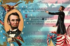 C.1908 Abraham Lincoln Centennial Souvenir Patriotic Nash Martyred Postcard P78 picture