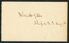 OLIVER WOLCOTT GIBBS (1822-1908) autograph cut | Chemist - signed picture