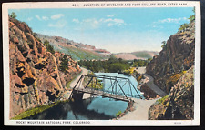 Vintage Postcard 1919 Loveland & Fort Collins Roads, Estes Park Colorado CO picture