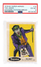 1978 Taystee Bread Stickers THE JOKER #15 PSA 6 picture