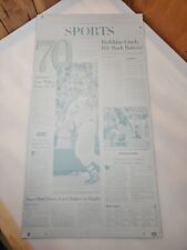 The Washington Post Aluminum Printing Plate Mark McGwire Hits 70th Home Run picture
