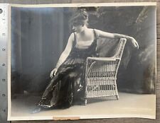 Vtg Press Photo 1914 Lily Cahill ‘Under Cover’ Cort Theatre Actress Sequin Dress picture