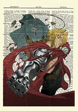 Fullmetal Alchemist Edward Alphonse Anime Dictionary Art Print Poster Full Metal picture