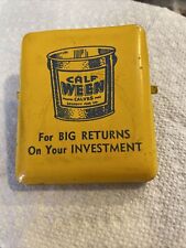 Vintage Calf Ween Feed Advertising Yellow Metal Page Paper Clip Clipon picture