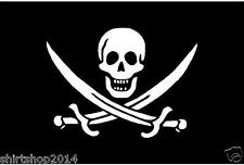 Set of 2 Calico Jack Pirate Flag decals 4