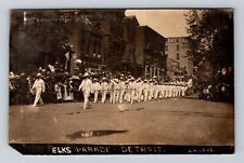 Detroit MI-Michigan, RPPC, Elks Parade, Antique, Souvenir, Vintage Postcard picture