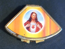 Older Mini Jesus Sacred Heart Pill Box picture