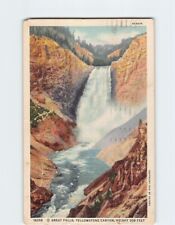 Postcard Great Falls Yellowstone Canyon Yellowstone National Park USA picture