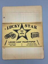 1947 Western Tablet LUCKY STAR Graph PAPER with Original Advertising BAND picture
