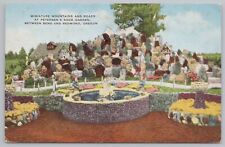 Linen~Bend Oregon~Peterson's Rock Garden~Miniature Mountains~Vintage Postcard picture