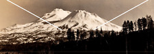Vintage RPPC Postcard Mt Shasta CA Snow Eastman's Studio Devolite Peerless BW picture