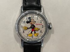 Vintage 1969 US Time Ingersoll Mickey Mouse Watch - EXE - Runs picture