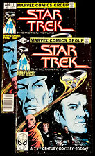 2 Comic Lot STAR TREK #1 MOTION PICTURE ADAPT 1980 MARVEL 🔥🔑NEWS STND+DIR🔥 VF picture