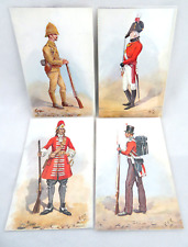 4 Vintage Postcards U.K. England THE ROYAL SCOTS Military  Excellent Never Used picture