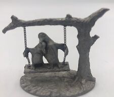 Spoontiques (USA) #391 Pewter Penguin Couple On A Swing,  2