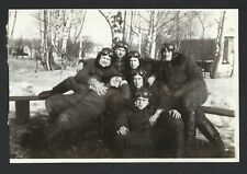 Vintage Original Group Photo of Freindly Company Men Tankist Soviet Army 15x10cm picture