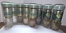 Vintage Schilling Spice Jars  ** You Pick **   $5 - $7 each     Sage/Avocado Lid picture