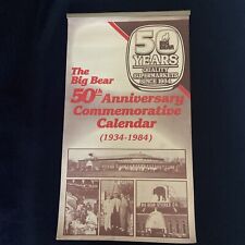 Vintage Big Bear Stores 50th Anniversary Calendar 1934-1984 Commemorative picture