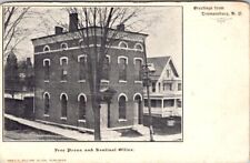 Trumansburg, NY, Free Press and Sentinel Office, Postcard, c1908 #1782 picture