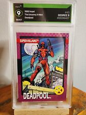 1992 Impel The Uncanny X-Men Series 1 #43 Deadpool Super-Villains Graded Degree9 picture
