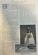 1898 Wales Welsh May Queens illustrated picture